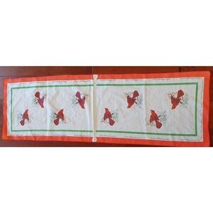 1975 National Wildlife Federation Cardinal - Richmondena Cardinalis Oblong Scarf